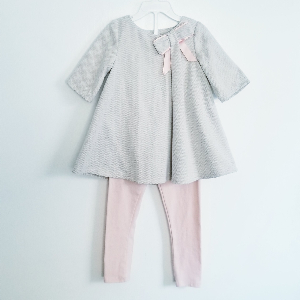 Tahari Girls Outfit Matching Top and Legging Set Size 4T